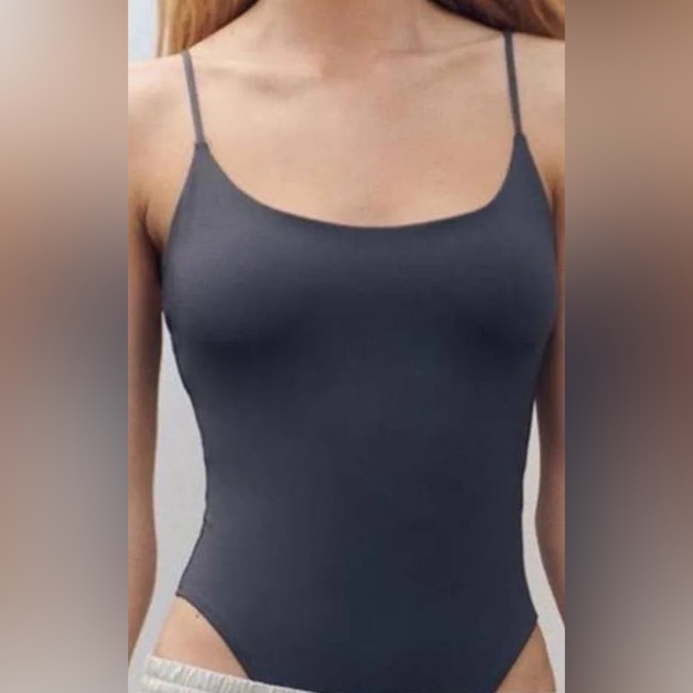 Navy Blue Women's Cami Bodysuit